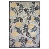 Lanart Moon Lily Win.ter 3 ft. 2 in. x 5 ft. Area Rug