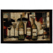 Wine and Glasses 2 ft. 6 in. x 3 ft. 10 in. Kitchen Rug