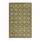 Home Decorators Collection Dresden Green and Brown 3 ft. 6 in. x 5 ft. 6 in. Area Rug
