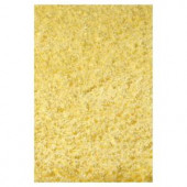 Kas Rugs Cushy Shag Yellow 3 ft. 3 in. x 5 ft. 3 in. Area Rug