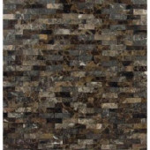 MS International Emperador Splitface 12 in. x 12 in. Brown Marble Mesh-Mounted Mosaic Tile