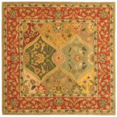 Safavieh Heritage Assorted 6 ft. x 6 ft. Square Wool Area Rug