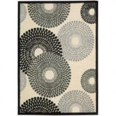 Nourison Graphic Illusions Parchment 5 ft. 3 in. x 7 ft. 5 in. Area Rug