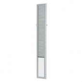 ODL 7 in. x 64 in. Add-On Enclosed Aluminum Blinds in White for Steel & Fiberglass Sidelights with Raised Frame Around Glass