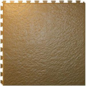 IT-tile Slate Beige 20 In. x 20 In. Vinyl Tile, Residential & Commercial Hidden Interlock Multi-Purpose Floor, 6 Tile