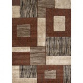 World Rug Gallery Iron Bridge Brown/Ivory 7 ft. 10 in. x 10 ft. 2 in. Area Rug