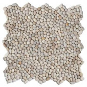 Solistone Micro Pebble Playa Beige 12 in. x 12 in. x 6.35 mm Mesh-Mounted Mosaic Floor and Wall Tile (10 sq. ft. / case)