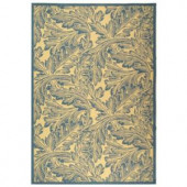Safavieh Courtyard Natural/Blue 6 ft. 7 in. x 9 ft. 6 in. Area Rug