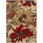 Tayse Rugs Laguna Beige 7 ft. 6 in. x 9 ft. 10 in. Contemporary Area Rug