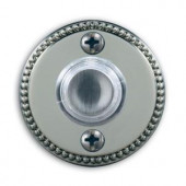 Heath Zenith Wired Lighted Polished Brass Finish Push Button