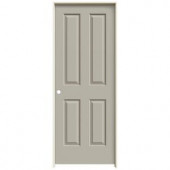 JELD-WEN Smooth 4-Panel Painted Molded Prehung Interior Door
