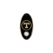 NuTone College Pride University of Tennessee Wireless Door Chime Push Button - Antique Brass