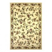 Kas Rugs Classic Trellis Ivory 7 ft. 7 in. x 10 ft. 10 in. Area Rug