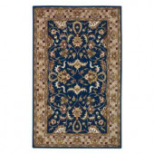 Home Decorators Collection ConstantIne Midnight Blue and Beige 9 ft. x 13 ft. Area Rug