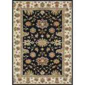 Loloi Rugs Fairfield Life Style Collection Black Ivory 5 ft. x 7 ft. 6 in. Area Rug
