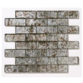 Solistone Folia Glass 12 in. x 12 in. Silver Maple Glass Mesh-Mounted Mosaic Tile