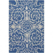 Chandra Counterfeit Blue/Ivory 7 ft. 9 in. x 10 ft. 6 in. Indoor Area Rug