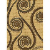 United Weavers Bodacious Cream 5 ft. 3 in. x 7 ft. 2 in. Area Rug