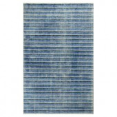 Kas Rugs Subtle Stripe Blue/Ivory 3 ft. 3 in. x 5 ft. 3 in. Area Rug
