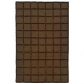 Galaxy Brown 8 in. x 10 in. Area Rug