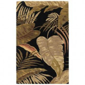 Kas Rugs Landscape Palm Midnight 3 ft. 3 in. x 5 ft. 3 in. Area Rug
