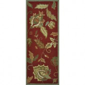Loloi Rugs Summerton Life Style Collection Red 2 ft. x 5 ft. Runner