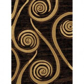 United Weavers Bodacious Black 5 ft. 3 in. x 7 ft. 2 in. Area Rug