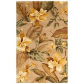 Kas Rugs Tropical Exotics Beige/Yellow 3 ft. 3 in. x 5 ft. 3 in. Area Rug