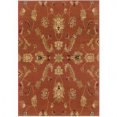 LR Resources Transitional Rust 1 ft. 10 in. x 3 ft. 1 in. Plush Indoor Area Rug