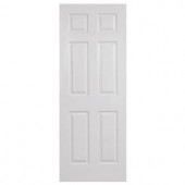 Steves & Sons 6-Panel Textured Primed White Evolution Solid Core Interior Door Slab