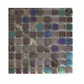 Splashback Tile Capriccio Chioggia Glass Floor and Wall Tile - 6 in. x 6 in. Tile Sample