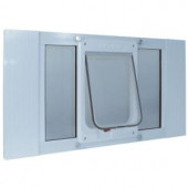 Ideal Pet 7.5 in. x 10.5 in. Medium Chubby Cat Plastic Frame Door for Installation into 33 in. to 38 in. Wide Sash Window