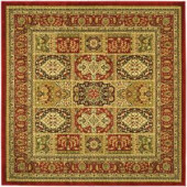 Safavieh Lyndhurst Assorted/Red 6 ft. x 6 ft. Square Area Rug
