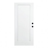 Steves & Sons Premium 1-Panel Primed White Steel Slab Entry Door