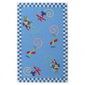 Kas Rugs Airplanes Blue 5 ft. x 7 ft. 6 in. Area Rug