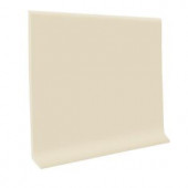 ROPPE Almond 4 in. x 48 in. x .125 in. Rubber Wall Base Cove