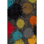 Momeni Young Buck Collection Grey 3 ft. x 5 ft. Area Rug