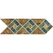 Daltile Heathland Sunset Blend 4 in. x 12 in. Glazed Ceramic Decorative Accent Floor and Wall Tile