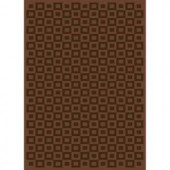 Home Dynamix Elegance Brown Polyviscose 3 ft. 9 in. x 5 ft. 2 in. Area Rug