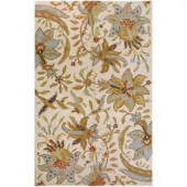 BASHIAN Valencia Collection Mona Ivory 2 ft. 6 in. x 8 ft. Area Rug