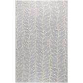 BASHIAN Verona Collection Raining Vines Light Blue 3 ft. 6 in. x 5 ft. 6 in. Area Rug