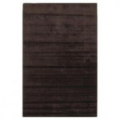 Kas Rugs Solid Texture Mocha 3 ft. 3 in. x 5 ft. 3 in. Area Rug