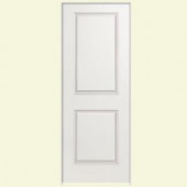 Masonite Safe-N-Sound Smooth 2-Panel Solid Core Primed Composite Prehung Interior Door