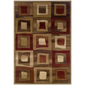 LR Resources Contemporary Brown Runner 1 ft. 10 in. x 7 ft. 1 in. Plush Indoor Area Rug