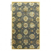 Kas Rugs Simple Perfection Blue/Yellow 3 ft. 3 in. x 5 ft. 3 in. Area Rug