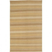 Rizzy Home Twist Brown 8 ft. x 10 ft. Striped Area Rug