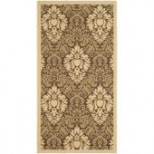 Safavieh Courtyard Brown/Natural 2.6 ft. x 5 ft. Area Rug