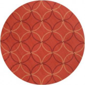Artistic Weavers Rose Coral 8 ft. Round Area Rug