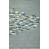 Home Decorators Collection School Pastel Blue 9 ft. 6 in. x 13 ft. 6 in. Area Rug