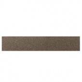 Daltile Identity Oxford Brown Cement 4 in. x 18 in. Porcelain Bullnose Floor and Wall Tile